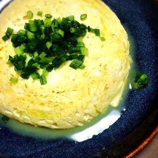 レンジで簡単！ヘルシー♡豆腐と卵のふわふわ蒸し